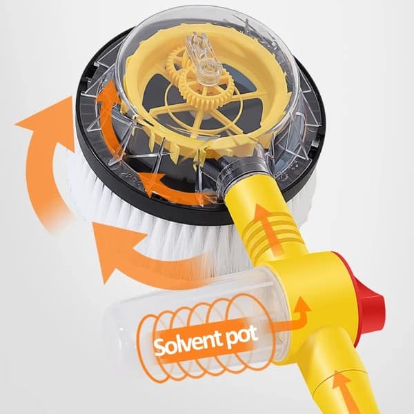 Rotating Car Wash Brush 1Pcs Sturdy Head 12 CleanoraX mop show image towels 3-min