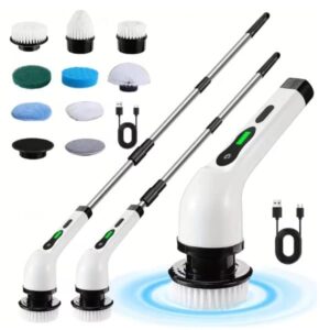 Shower Cleaning Brush Electric 9 in 1 Strong cover-min