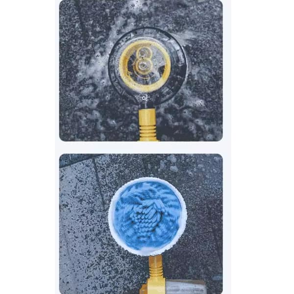 Rotating Car Wash Brush 1Pcs Sturdy Head 11 front and back-min