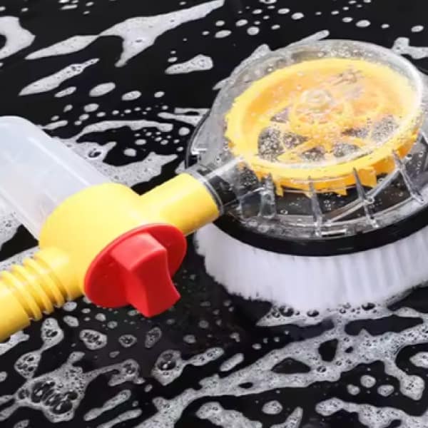 Rotating Car Wash Brush 1Pcs Sturdy Head 6 rotating car cleaning brush show-min