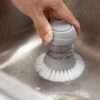 dish scrub brush with soap dispenser show-min