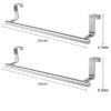 Tea Towel Rail Over Door Strong 1Pcs silver dimension -min