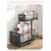 Under Sink Pull Out Storage Sturdy 2Tiers show-min